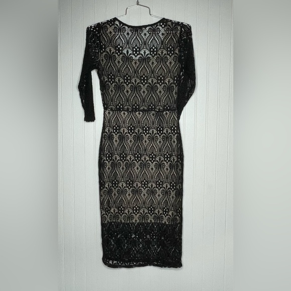 Almost Famous Lace 3/4 Sleeve Bodycon Dress - Picture 6 of 7